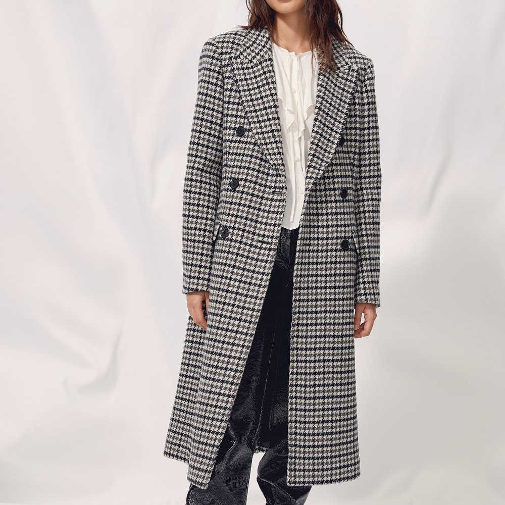 Aritzia Wilfred Kerr Houndstooth Coat